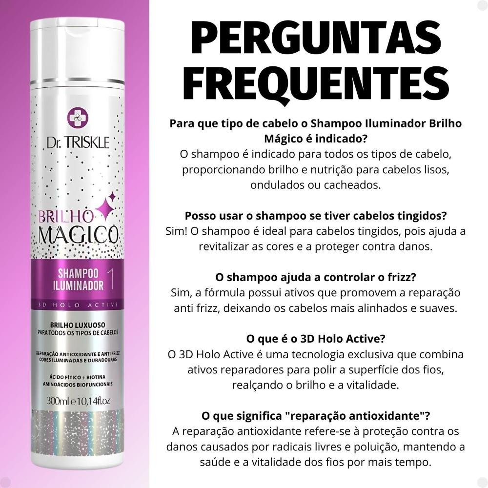 Shampoo Iluminador Dr Triskle Brilho Mágico 300ml 300ml 6