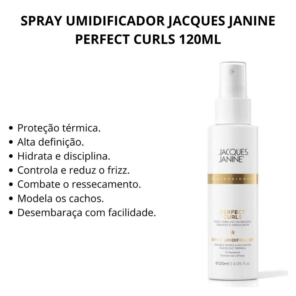 Spray Umidificador Jacques Janine Perfect Curls 120ml 120ml 2