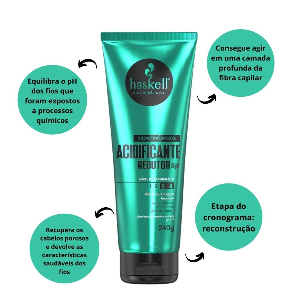 Supermáscara Haskell Acidificante Redutor de Ph 240g 240g 2
