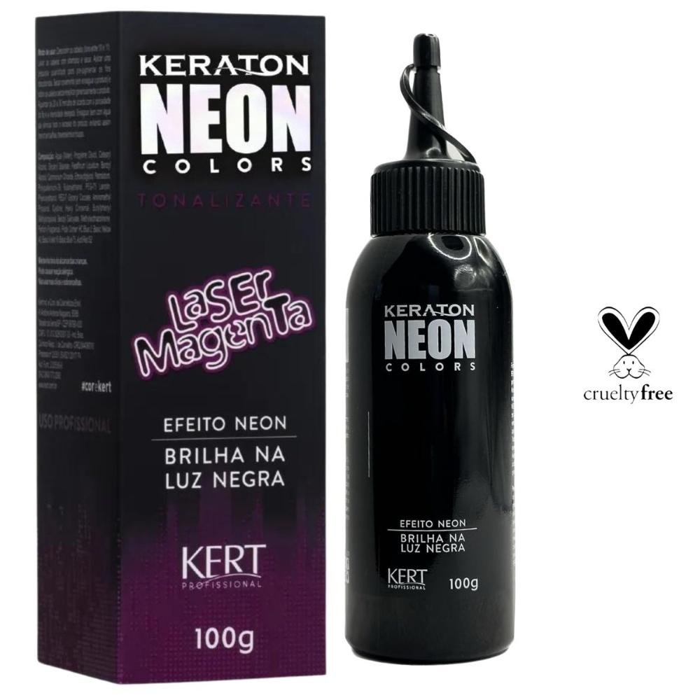 Tonalizante Keraton Neon Colors Laser Magenta 100g Magenta 4