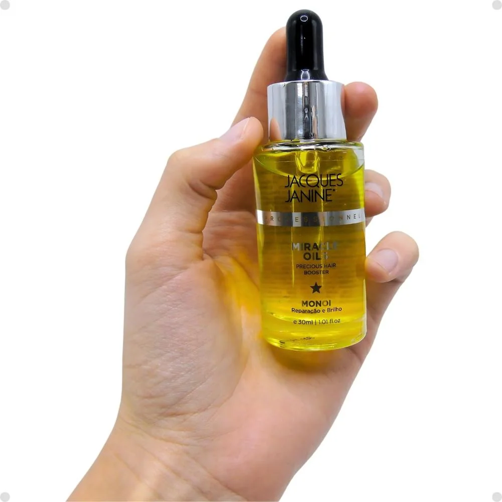 Óleo Jacques Janine Miracle Oils Monoi Reparação e Brilho 30ml 30ml 4