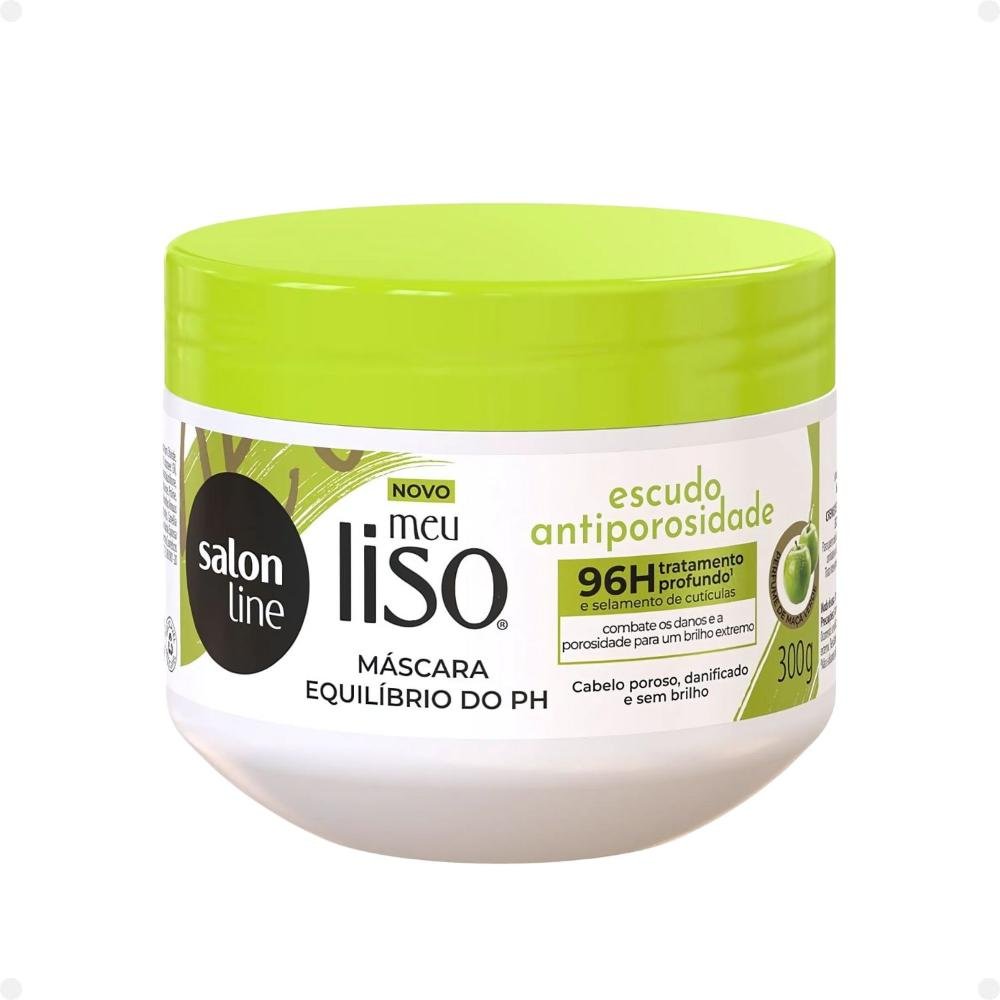 Salon Line Meu Liso Escudo Antiporosidade: Shampoo, Condicionador e Máscara ÚNICO 5