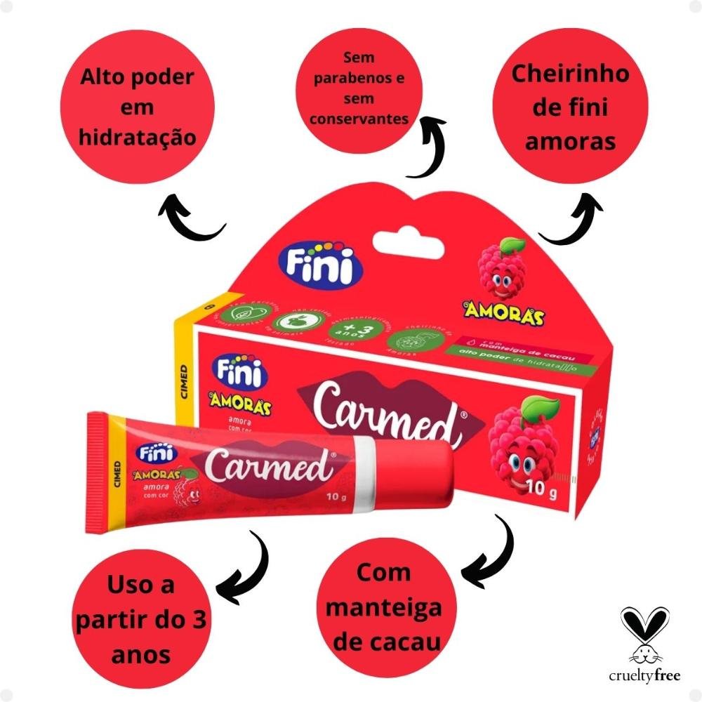 Hidratante Labial Carmed Fini Amora Clara 10g Amora Clara 2
