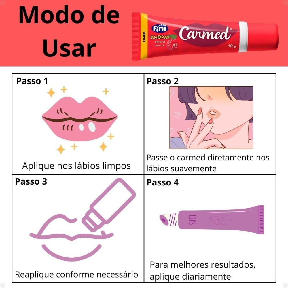 Hidratante Labial Carmed Fini Amora Clara 10g Amora Clara 5