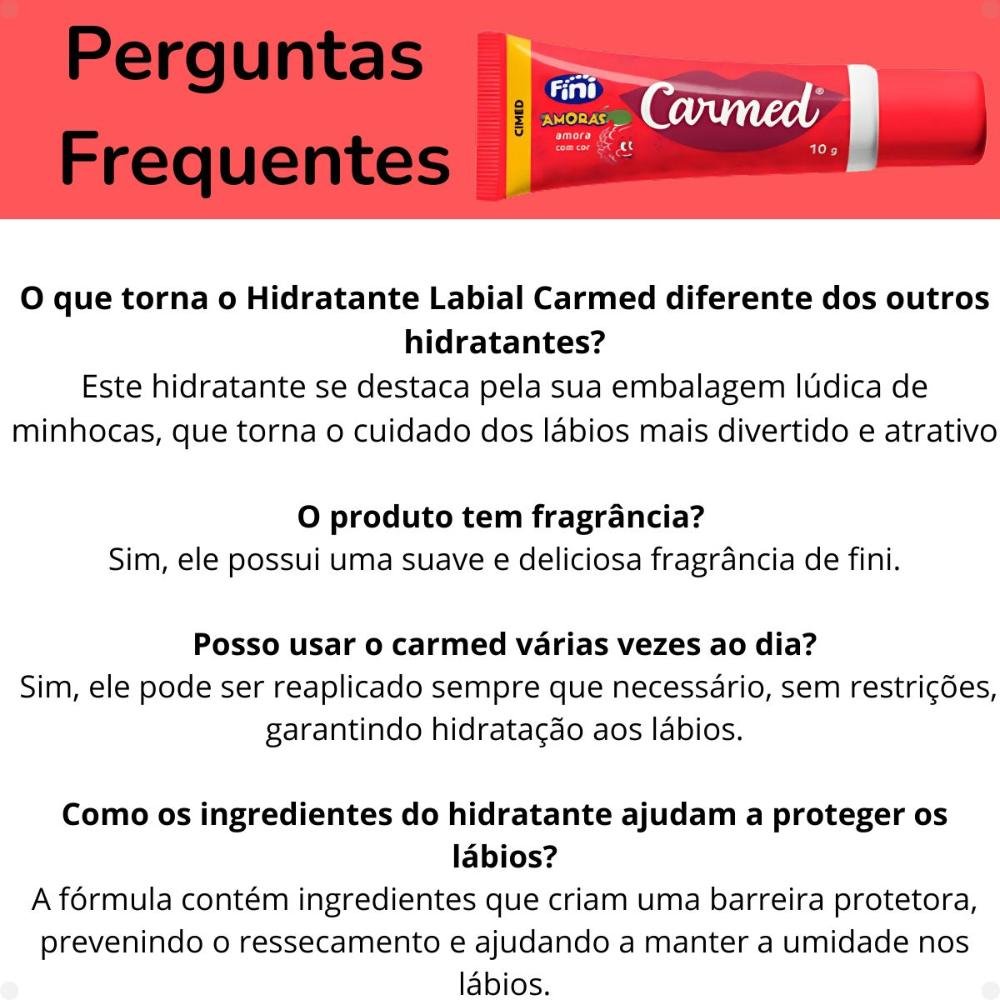 Hidratante Labial Carmed Fini Amora Clara 10g Amora Clara 6