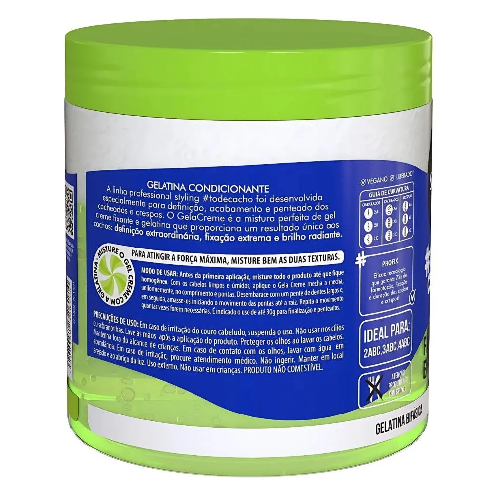 Gelacreme Salon Line #todecacho Fixação Ultra Extraordinária 500g 500g 3