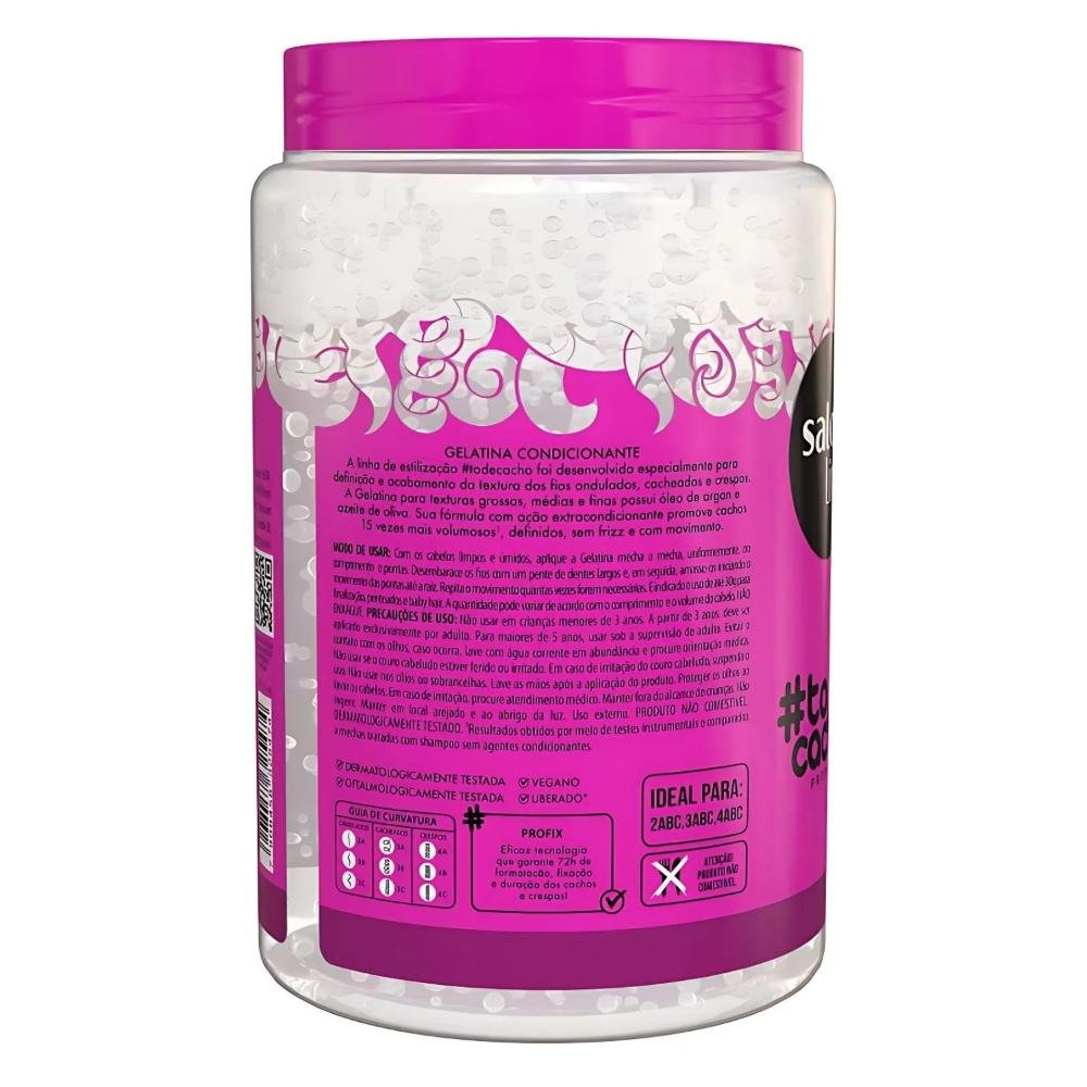 Gelatina Salon Line #todecacho Super Volume 1Kg 1kg 3