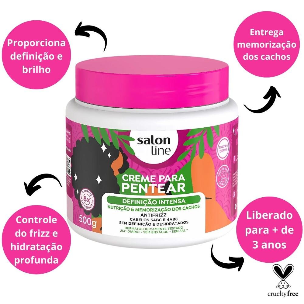 Creme para Pentear Salon Line Definição Intensa 500g 500g 2