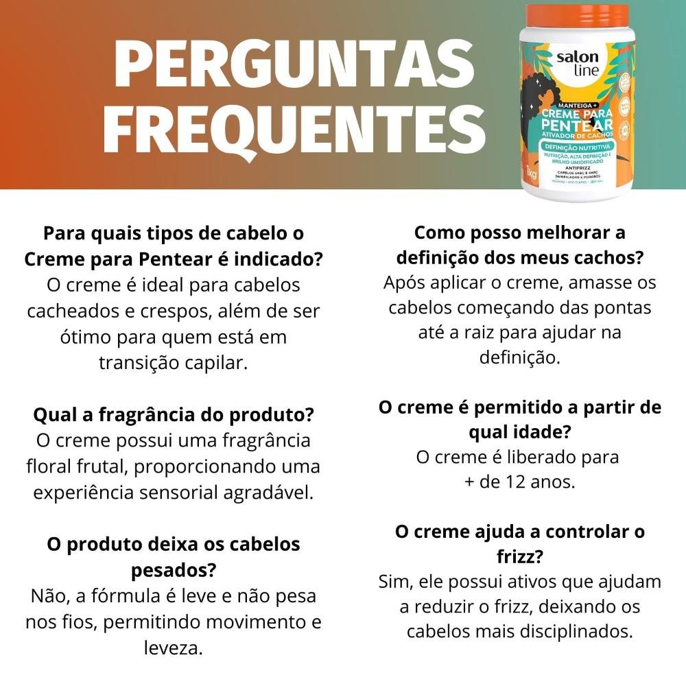 Creme para Pentear Salon Line Definição Nutritiva 1Kg 1kg 6