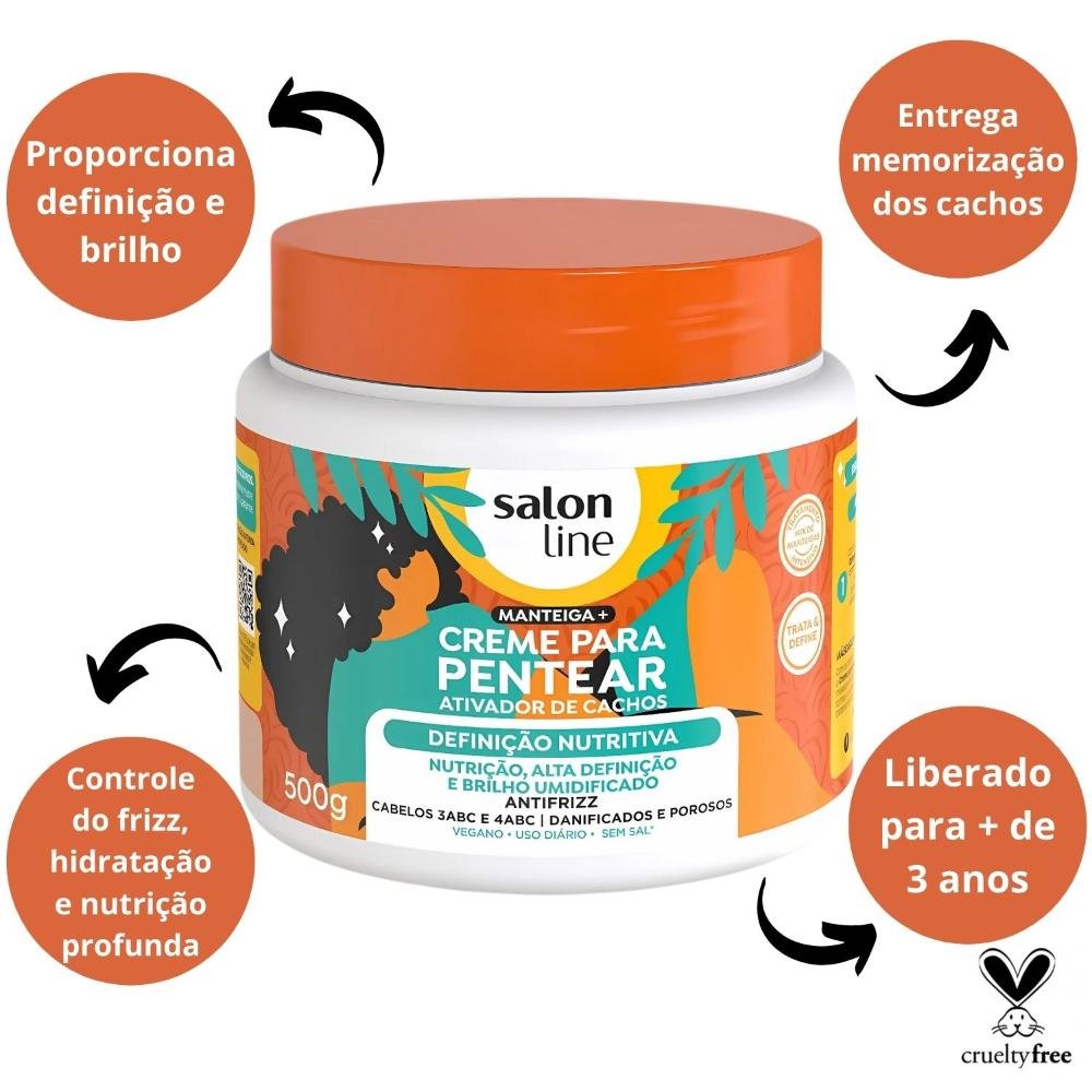 Creme para Pentear Salon Line Definição Nutritiva 500g 500g 2