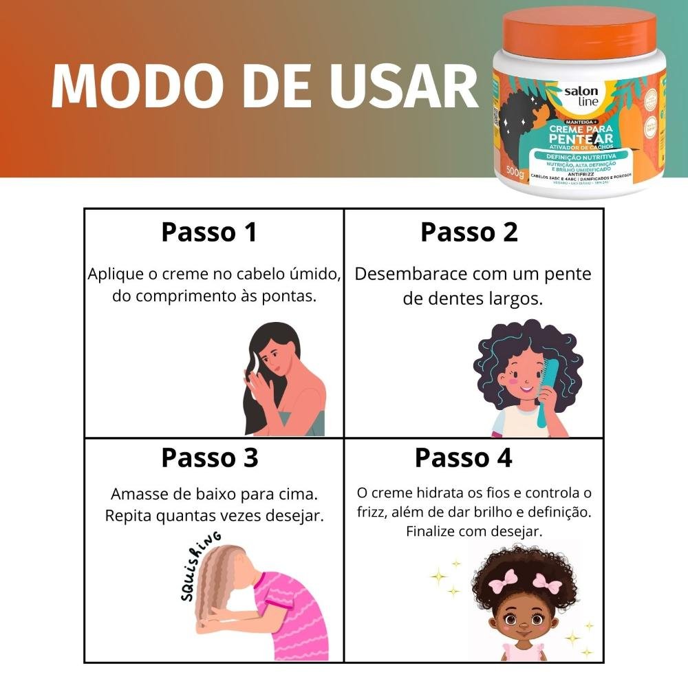 Creme para Pentear Salon Line Definição Nutritiva 500g 500g 5