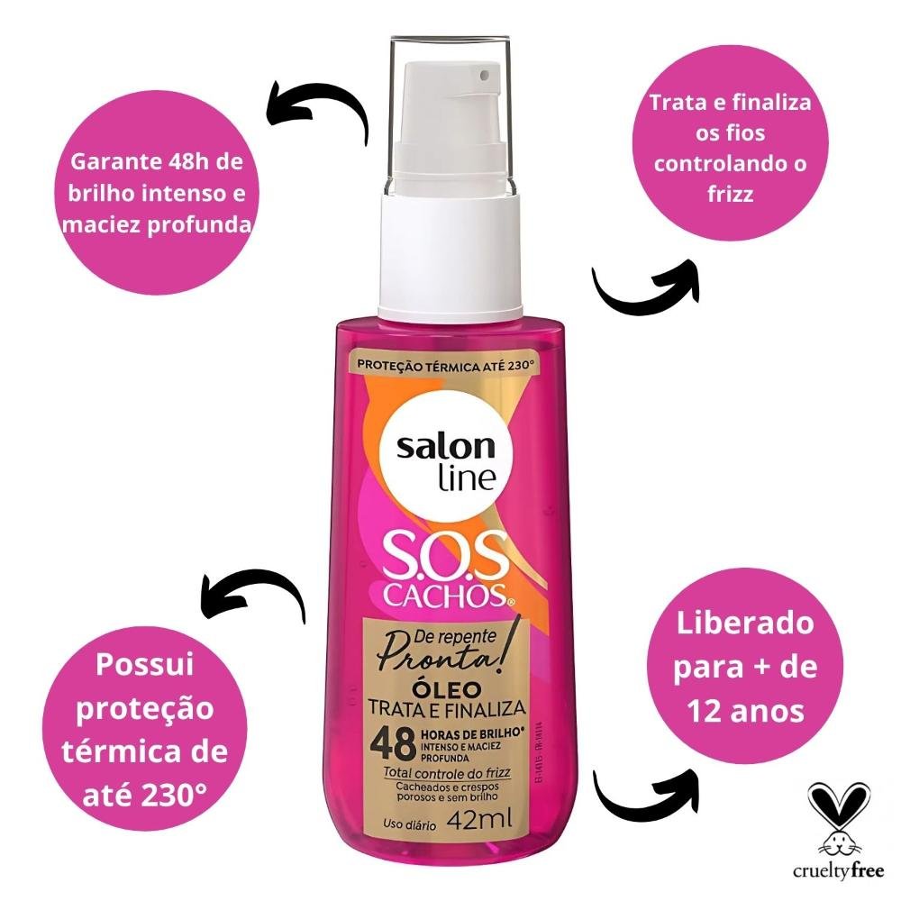 Óleo Reparador Salon Line Sos Cachos De Repente Pronta! 42ml 42ml 2