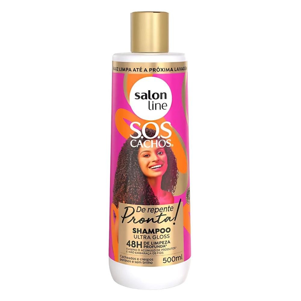 Salon Line Sos Cachos De Repente Pronta!: Shampoo, Condicionador e Máscara ÚNICO 3