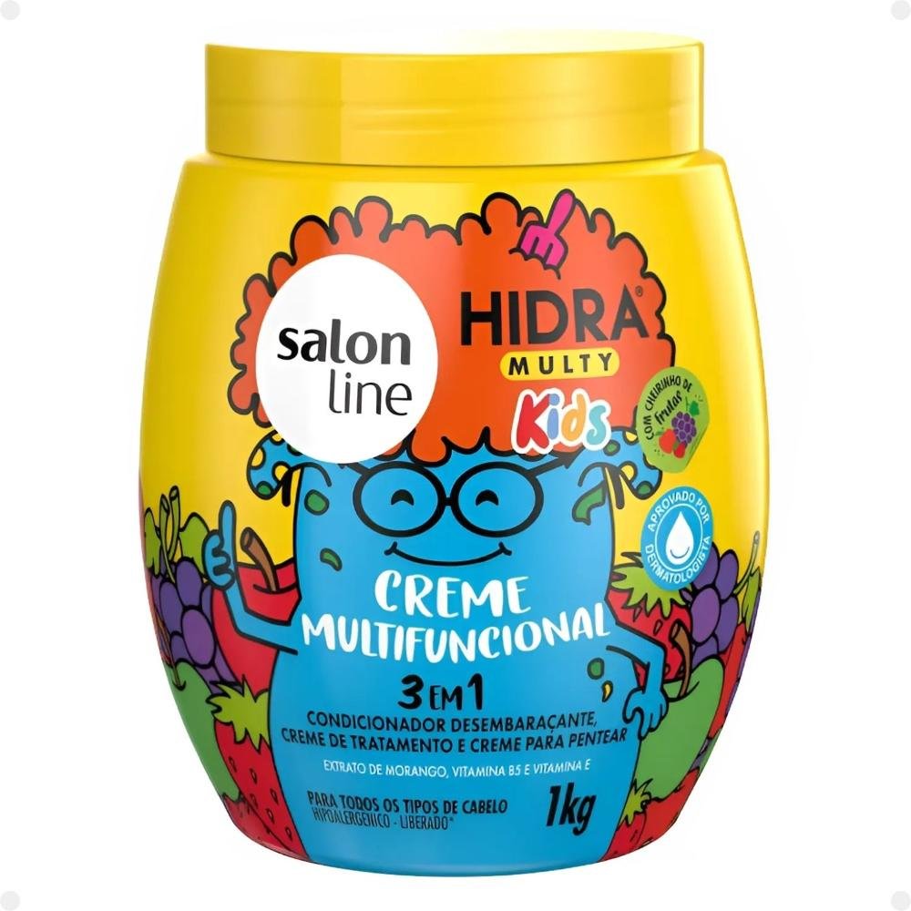 Creme Multifuncional 3 em 1 Salon Line Kids Hidra Multy 1Kg 1kg 1