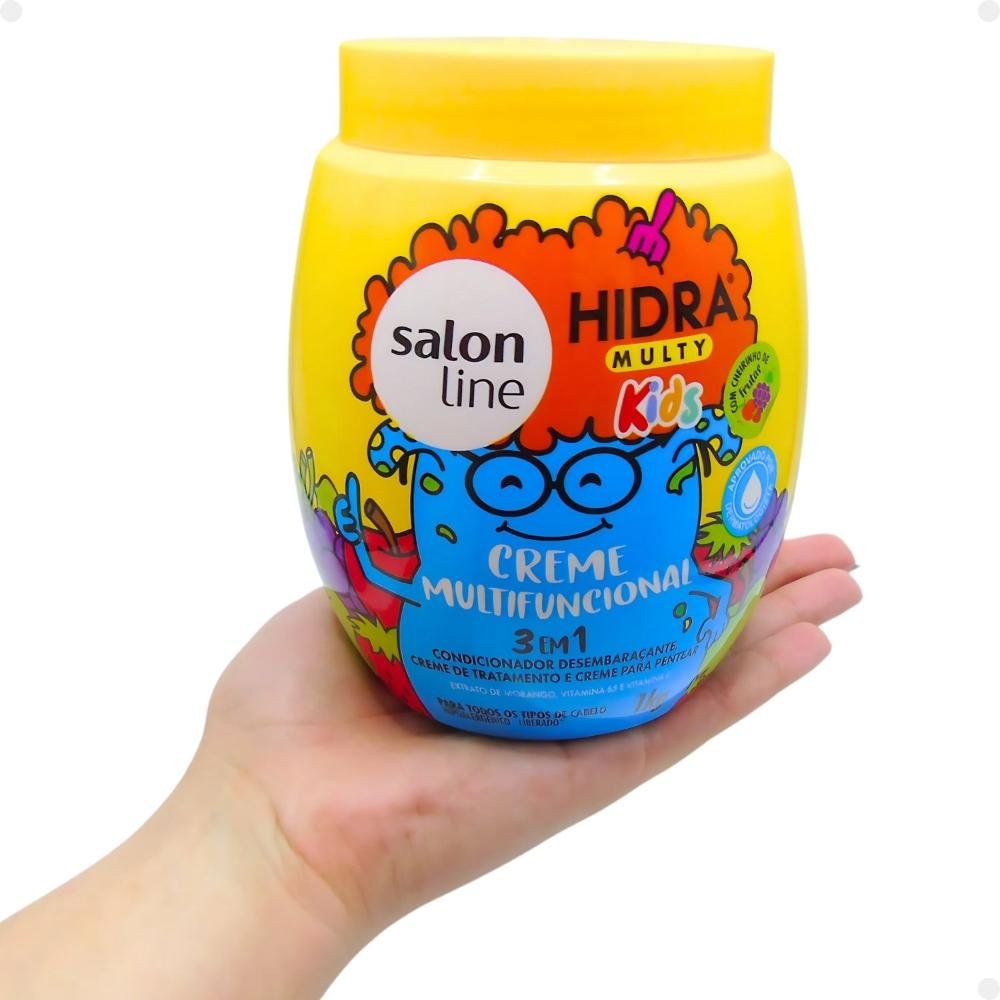 Creme Multifuncional 3 em 1 Salon Line Kids Hidra Multy 1Kg 1kg 5