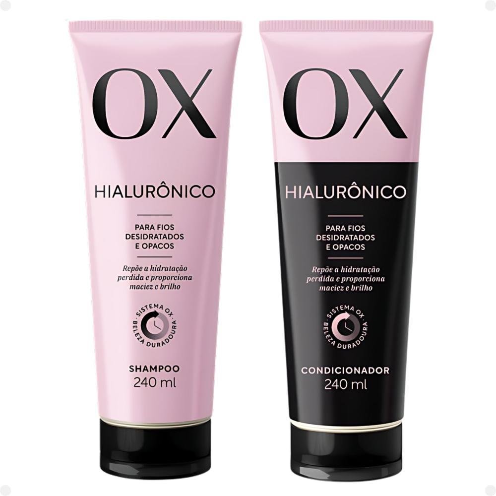 Kit Ox Hialurônico: Shampoo, Condicionador, Máscara e Spray ÚNICO 3