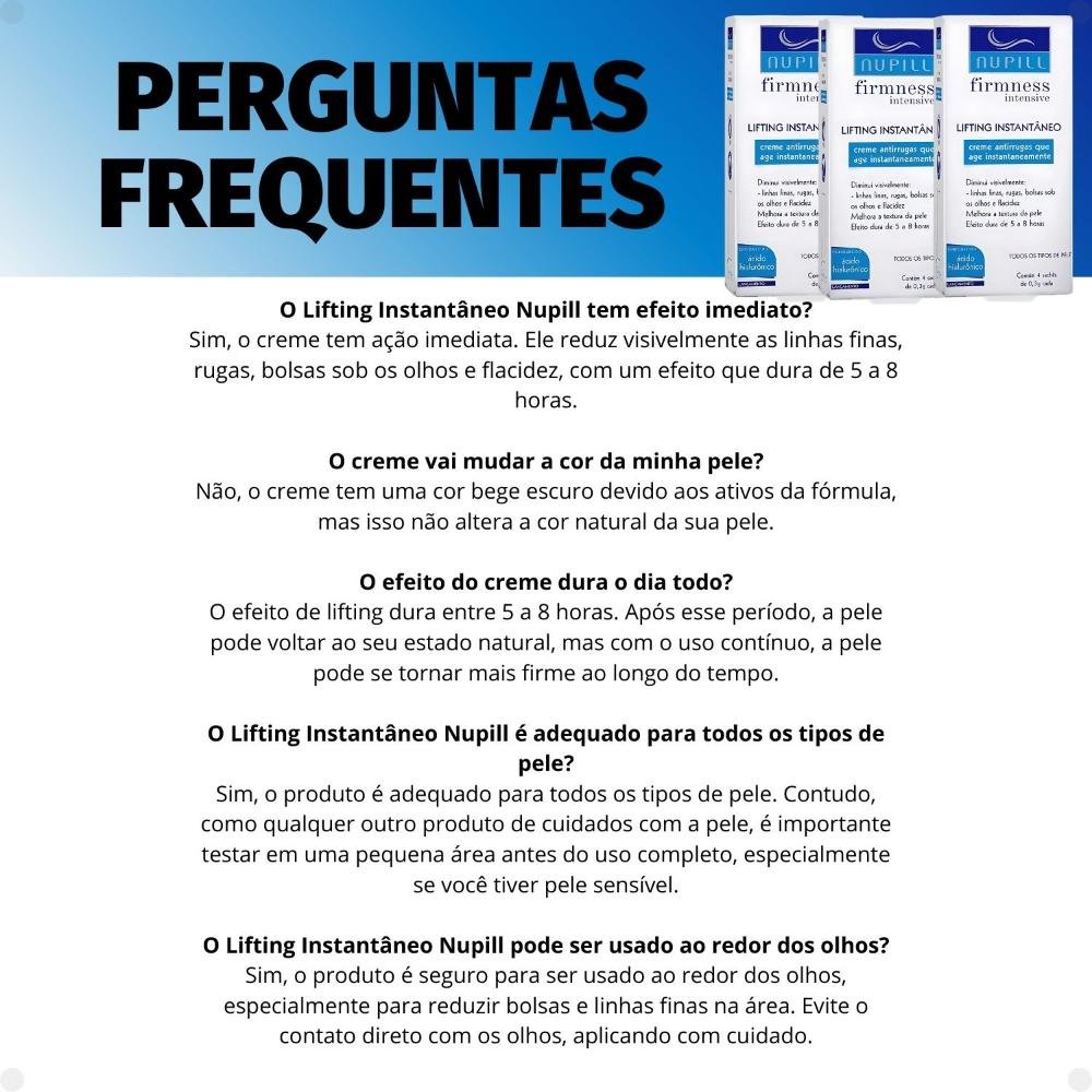 Kit Nupill Firmness Intensive: 03 Lifting Instantâneo Com 4 ÚNICO 6