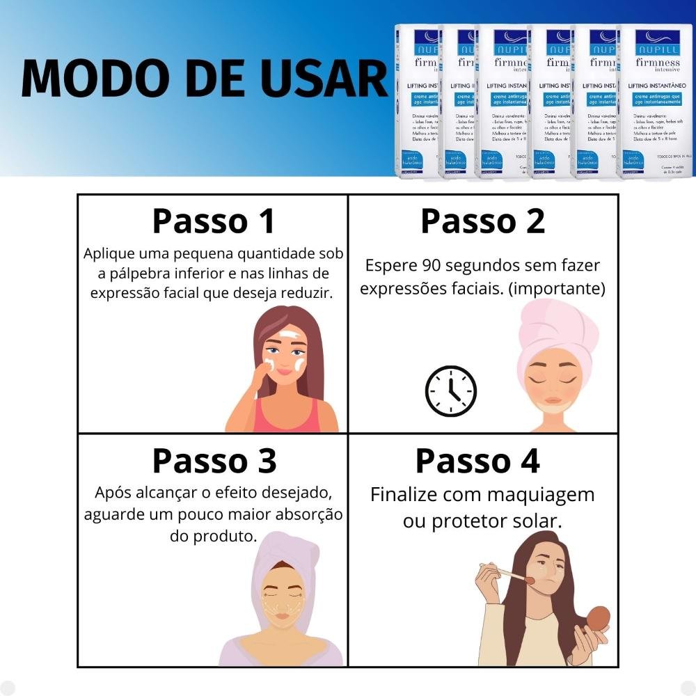 Kit Nupill Firmness Intensive: 06 Lifting Instantâneo Com 4 ÚNICO 5