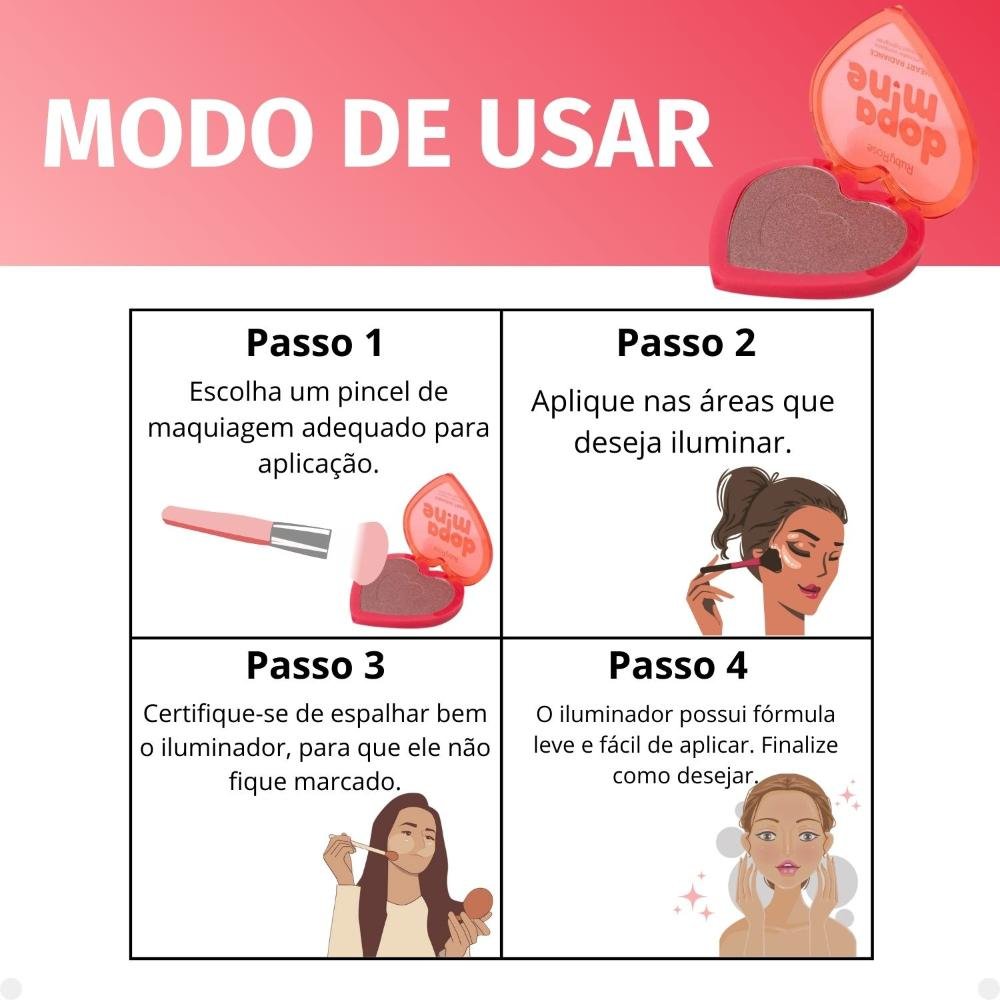 Iluminador Ruby Rose Dopamine Heart Radiance Eternal Aurora Hb-f1603-3 Eternal Aurora 6