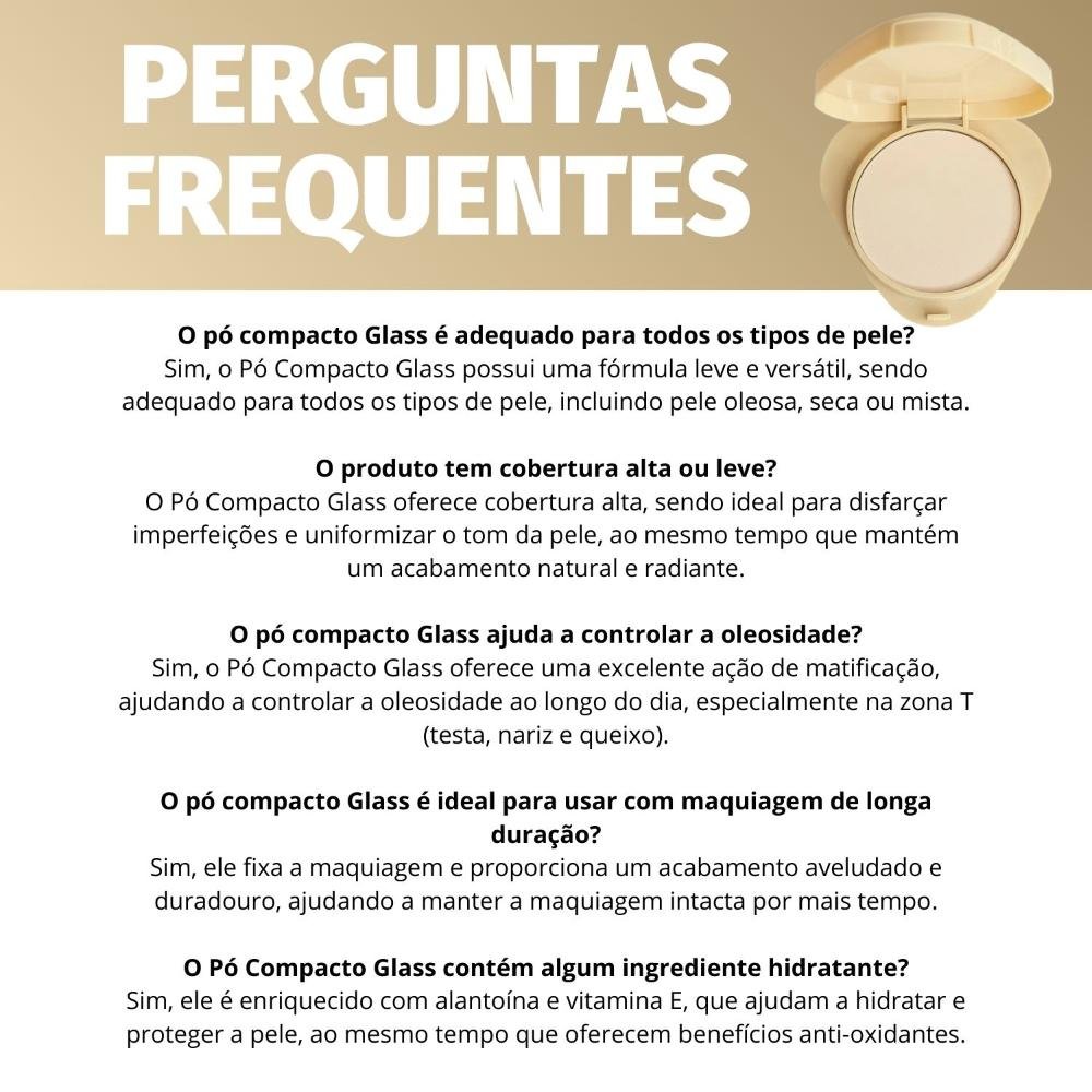 Pó Compacto Ruby Rose Glass Gpf10 Hb-863-1 Gpt10 7