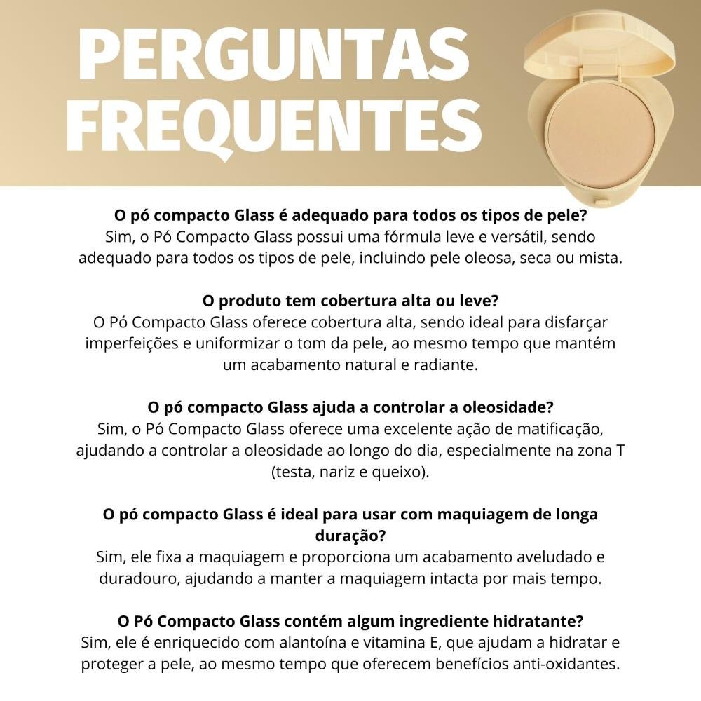 Pó Compacto Ruby Rose Glass Gpf20 Hb-863-2 Gpf20 7