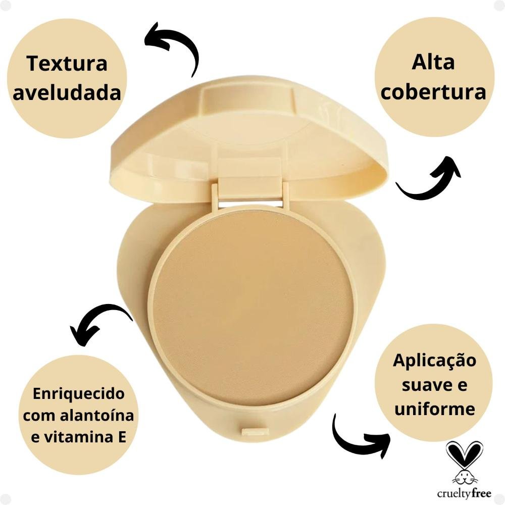 Pó Compacto Ruby Rose Glass Gpl20 Hb-863-4 Gpl20 2