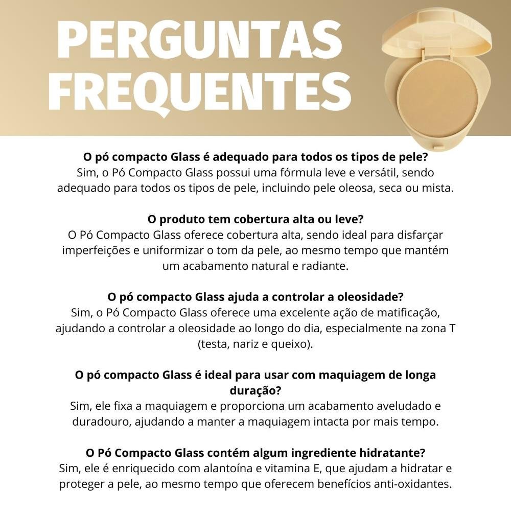 Pó Compacto Ruby Rose Glass Gpl20 Hb-863-4 Gpl20 7