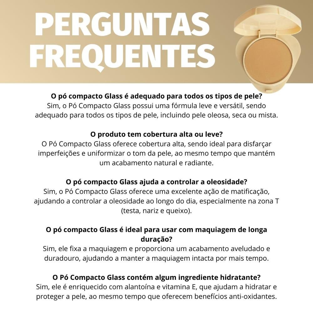 Pó Compacto Ruby Rose Glass Gpm20 Hb-863-6 Gpm20 7