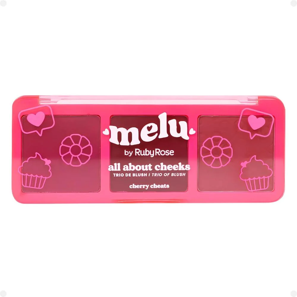 Trio de Blush Melu By Ruby Rose All About Cheeks Cherry Cheats Rr-1000-1 Multicores 3