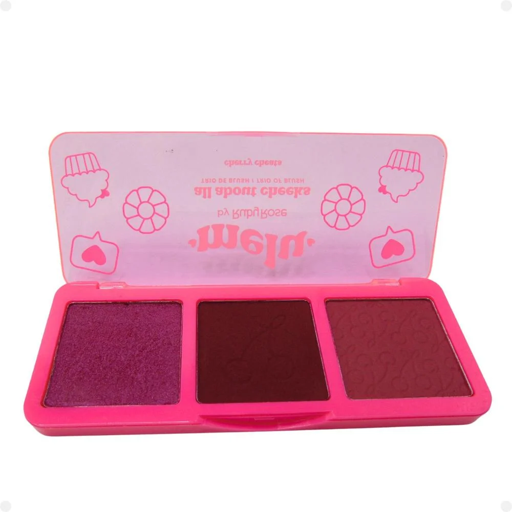Trio de Blush Melu By Ruby Rose All About Cheeks Cherry Cheats Rr-1000-1 Multicores 4
