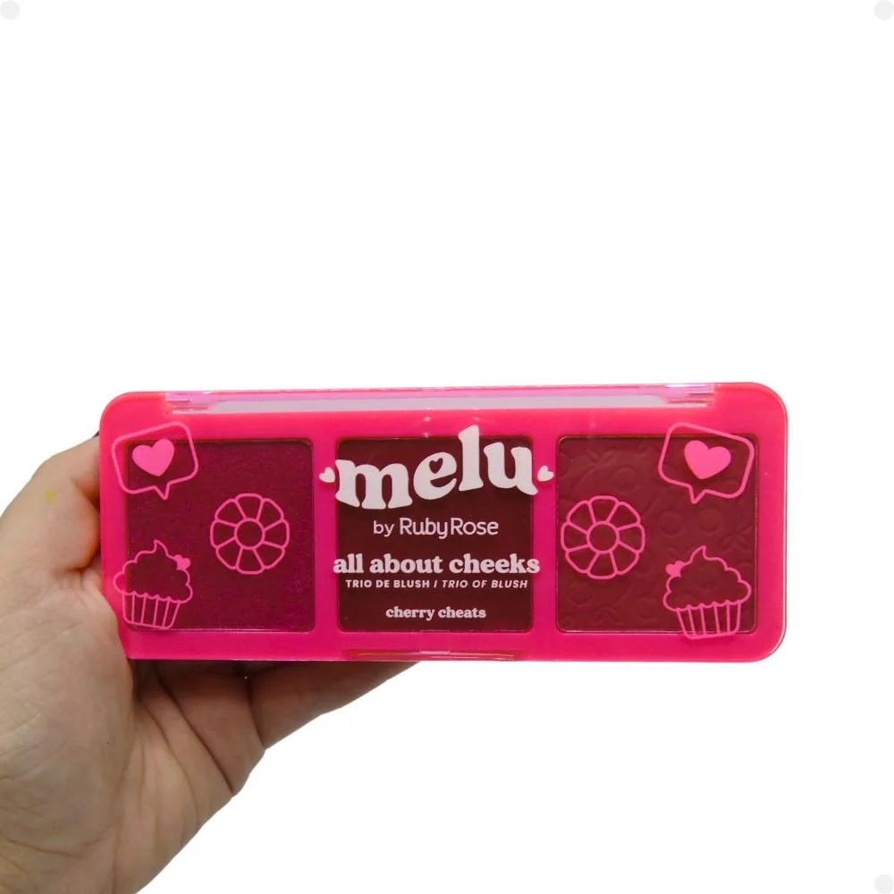 Trio de Blush Melu By Ruby Rose All About Cheeks Cherry Cheats Rr-1000-1 Multicores 5
