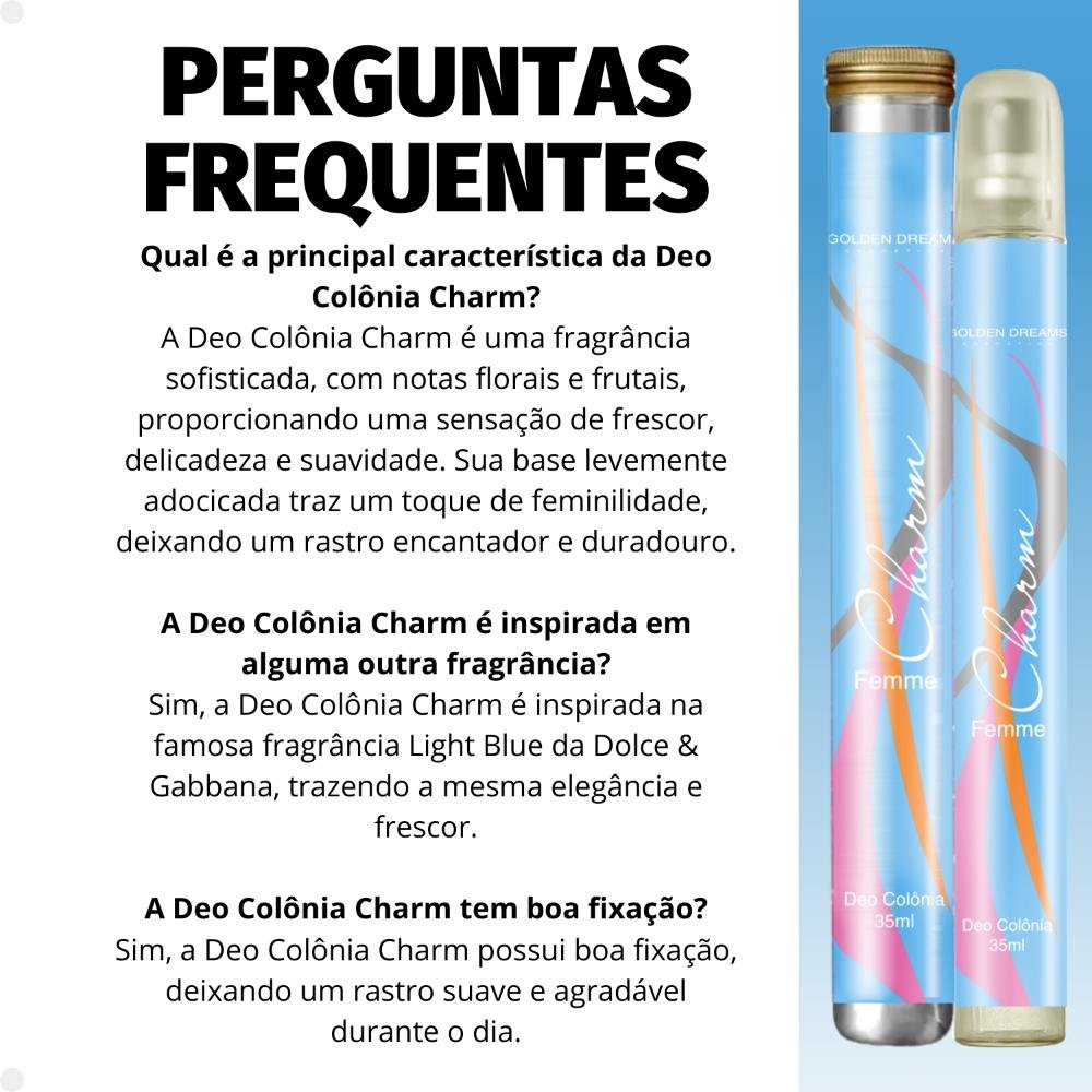 Deo Colônia Golden Dreams Femme Charm 35ml 35ml 7