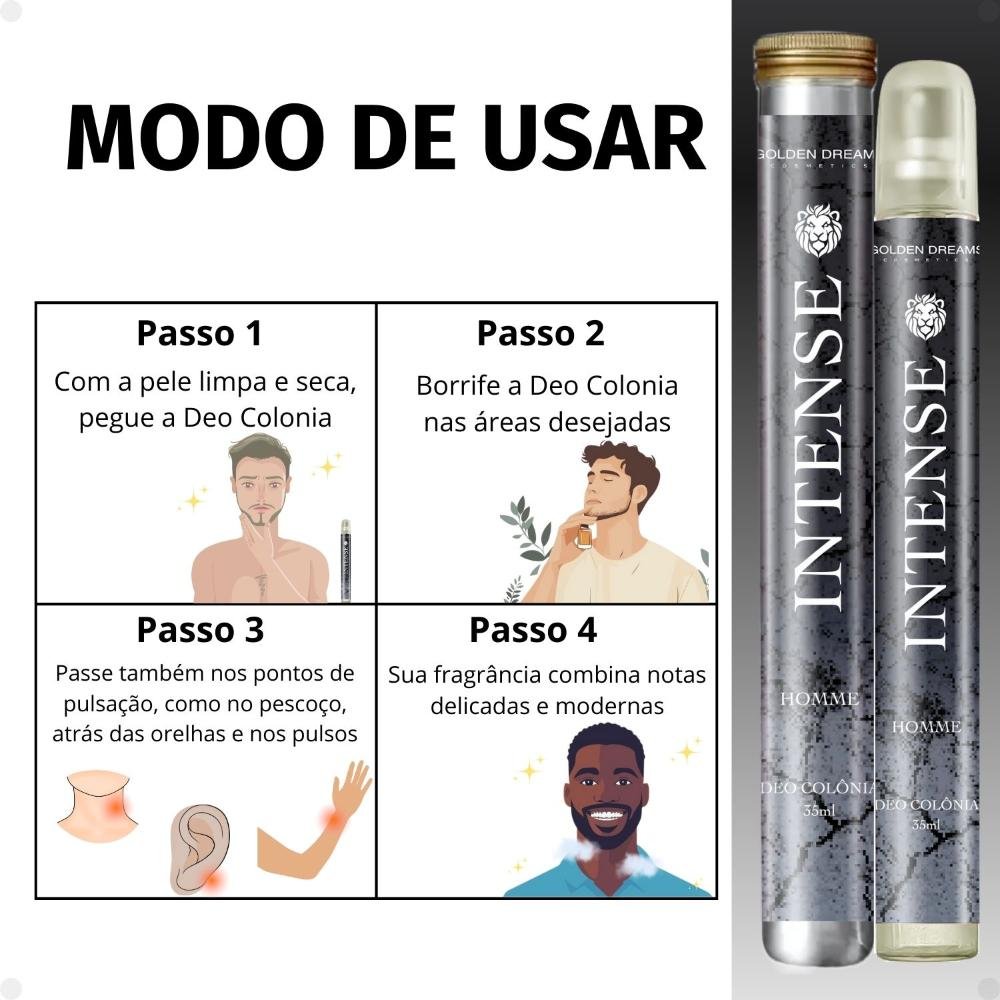 Deo Colônia Golden Dreams Homme Intense 35ml 35ml 5