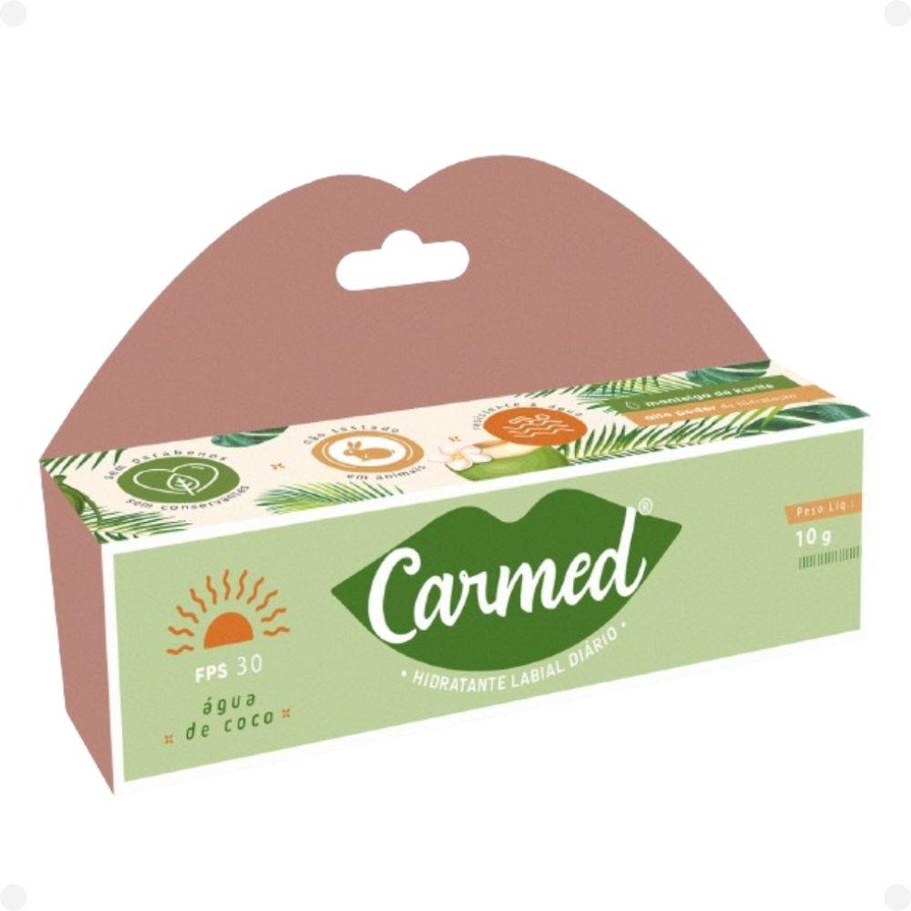Hidratante Labial Carmed Água de Coco com FPS 30 10g 10g 4