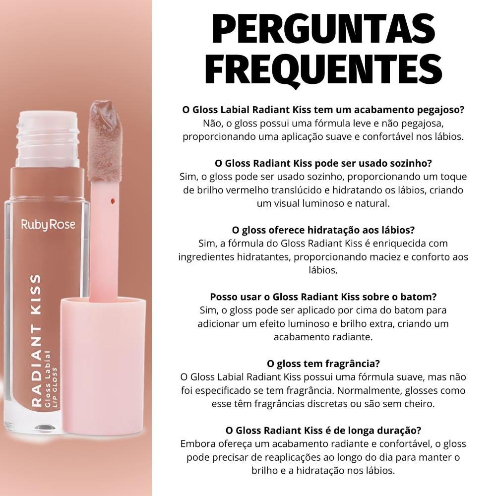 Gloss Labial Ruby Rose Radiant Kiss Rk20 Hb-l6400-2 Rk20 8