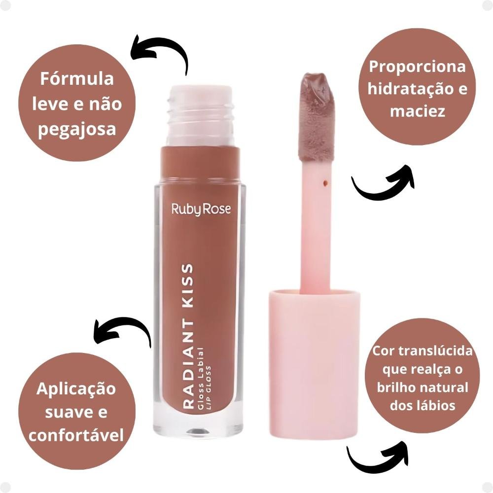 Gloss Labial Ruby Rose Radiant Kiss Rk30 Hb-l6400-3 Rk30 2