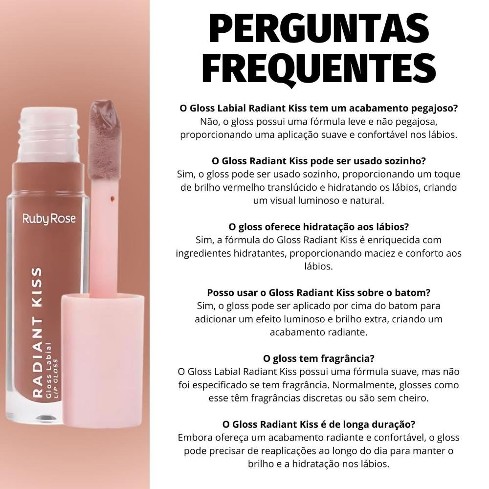 Gloss Labial Ruby Rose Radiant Kiss Rk30 Hb-l6400-3 Rk30 8