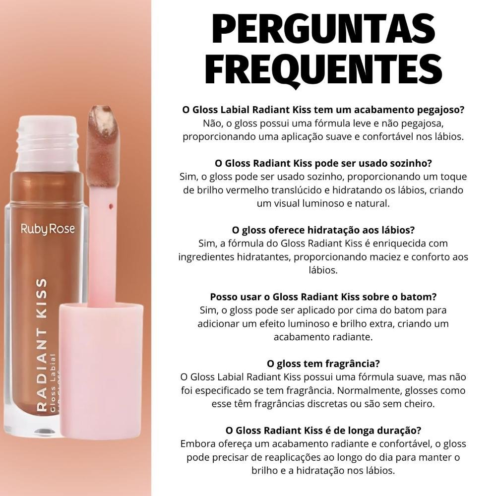 Gloss Labial Ruby Rose Radiant Kiss Rk40 Hb-l6400-4 Rk40 7