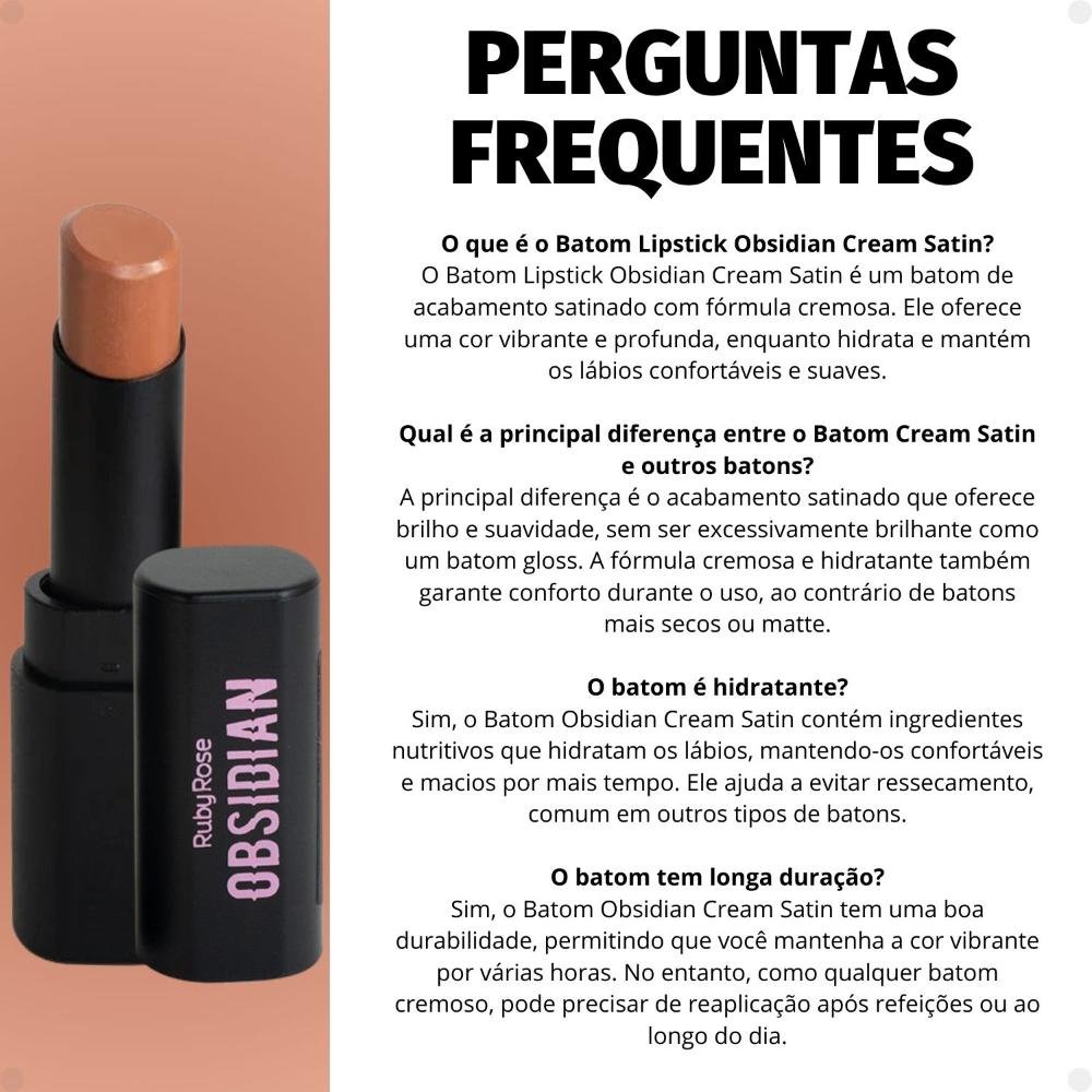 Batom Lipstick Ruby Rose Obsidian Cream Satin Ocs05 Hb-7000-5 Ocs05 8