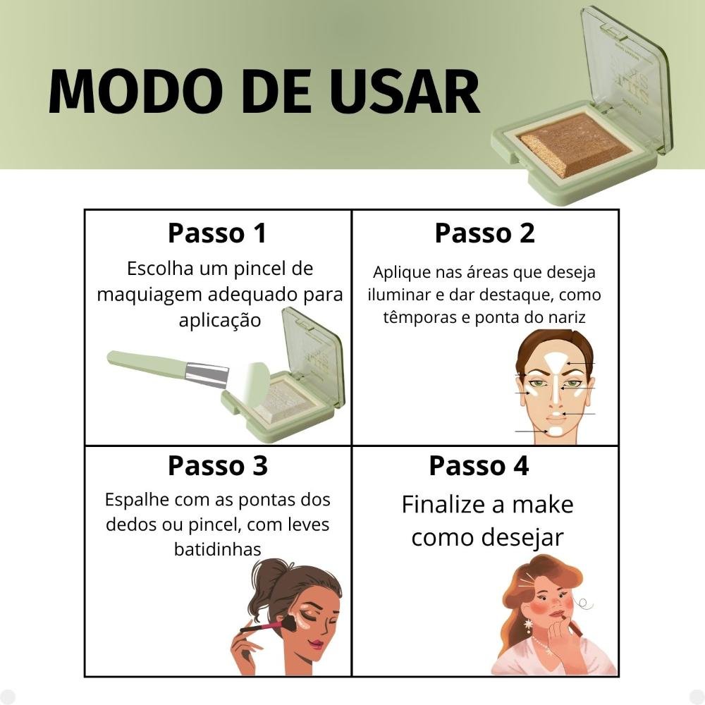 Iluminador Ruby Rose Silk Skin Radiant Shine Sand Dust Hb-F1600-6 Sand Dust 7