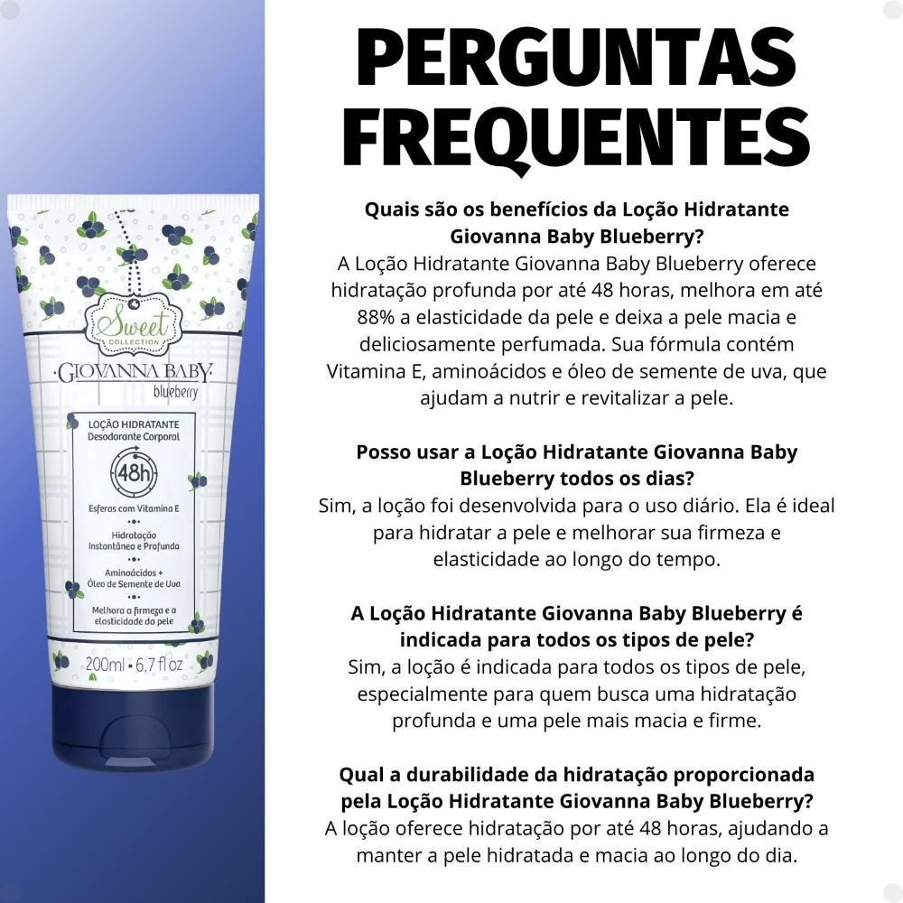 Giovanna Baby Loção Hidratante Blueberry 200ml 200ml 7