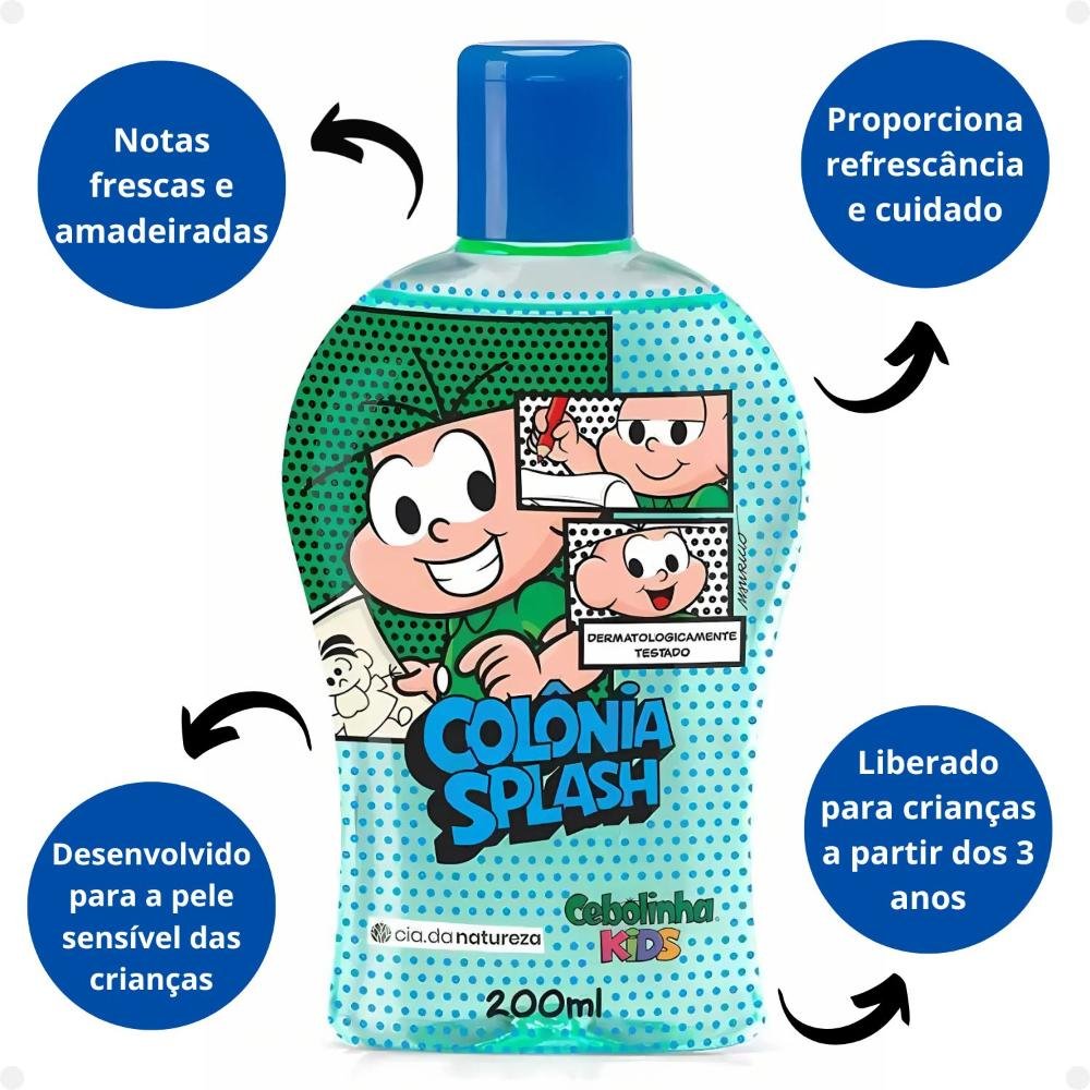 Colônia Splash Cia Da Natureza Cebolinha Kids 200ml 200ml 2