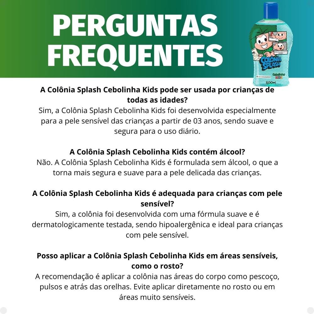 Colônia Splash Cia Da Natureza Cebolinha Kids 200ml 200ml 7