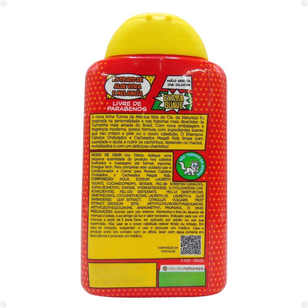 Shampoo Cia da Natureza Magali Kids Cabelos Ondulados e Cacheados 260ml 260ml 3