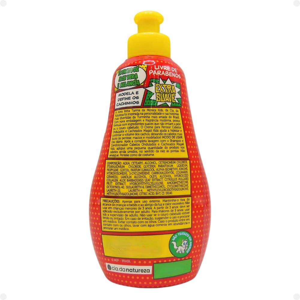 Creme para Pentear Cia da Natureza Magali Kids Cabelos Ondulados e Cacheados 250ml 250ml 3