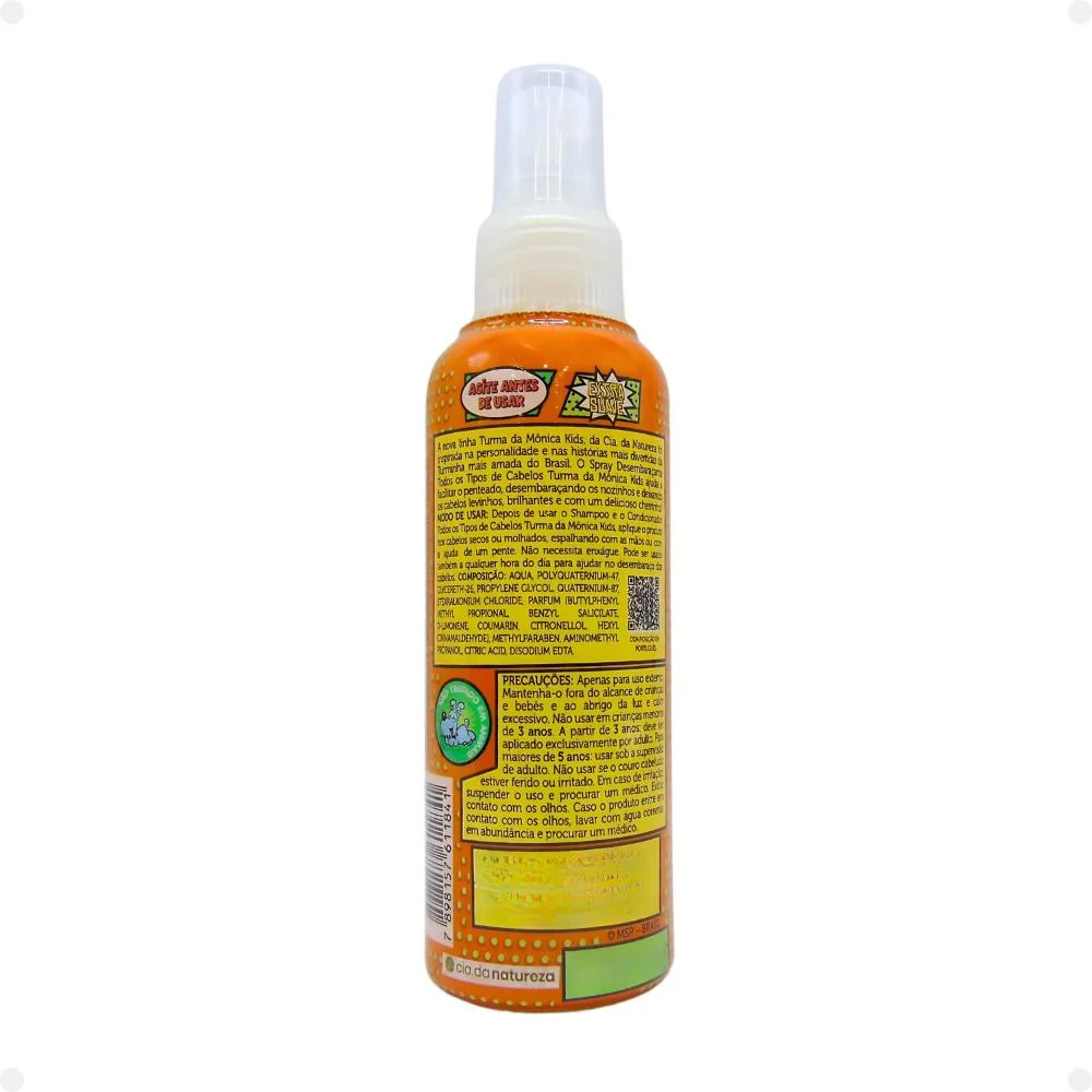 Spray Desembaraçante Cia da Natureza Turma da Mônica Kids 110ml 110ml 3