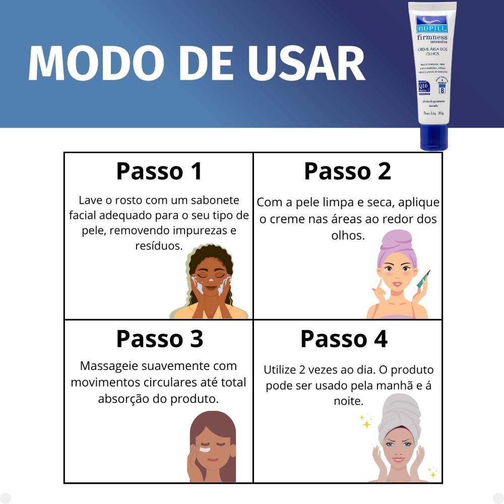 Creme Área dos Olhos Nupill Firmness Intensive Q10 30g 30g 6