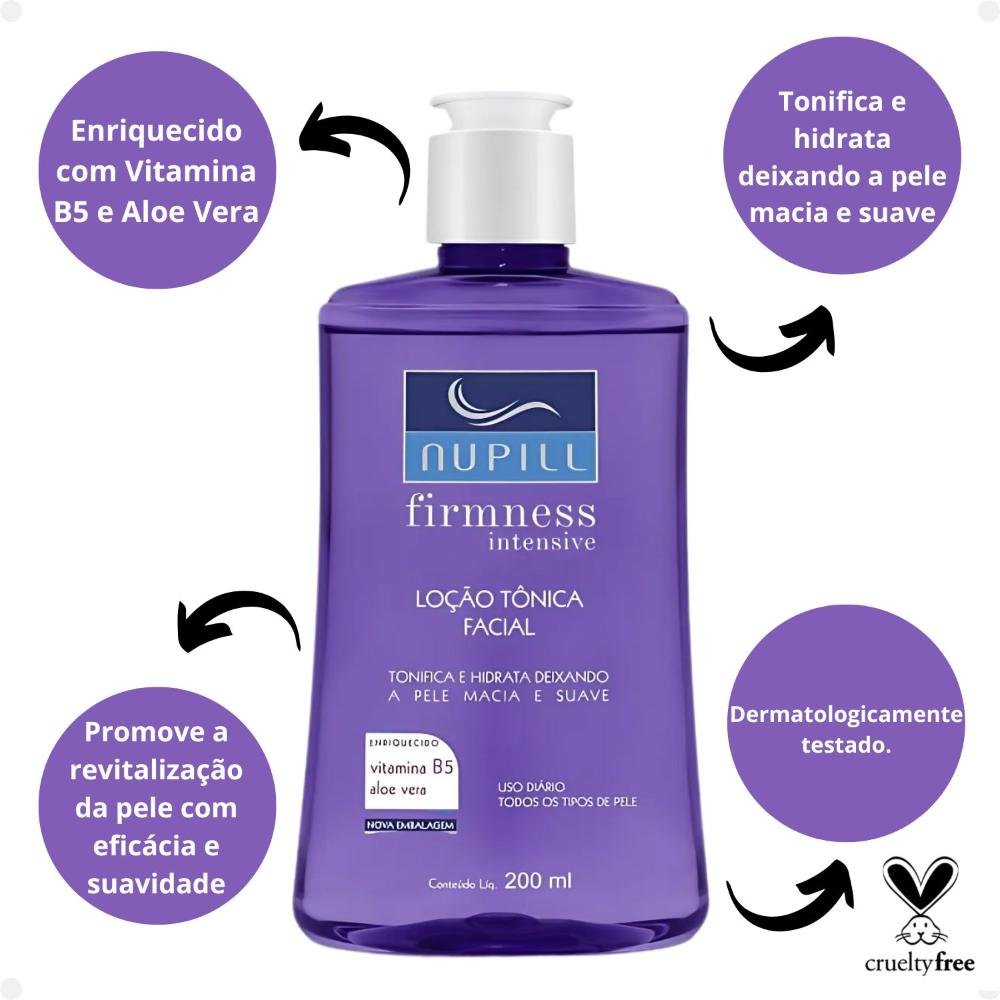 Loção Tônica Facial Nupill Firmness Intensive 200ml 200ml 2