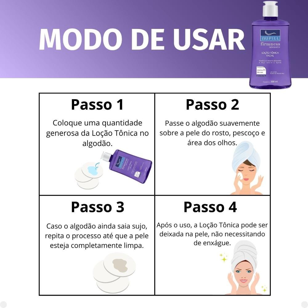 Loção Tônica Facial Nupill Firmness Intensive 200ml 200ml 6