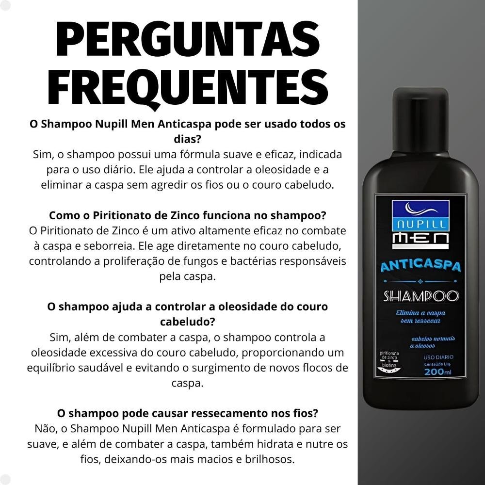 Shampoo Nupill Men Anticaspa 200ml 200ml 6